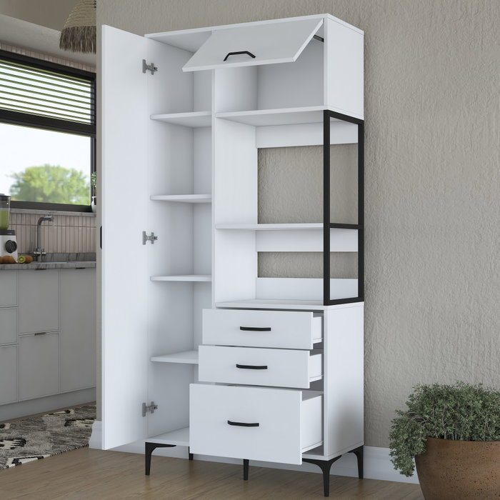 Hanah Home Armario Multiusos Blanco Hanah Home Armario Multiusos Blanco